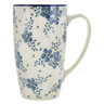 Polish Pottery Latte Mug Rain Clouds