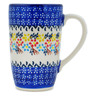 Polish Pottery Latte Mug Spring Flower Ring