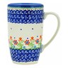 Polish Pottery Latte Mug Spring Flowers