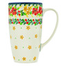 Polish Pottery Latte Mug Summer Blossoms