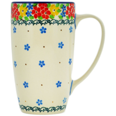 Polish Pottery Latte Mug Sunny Spring