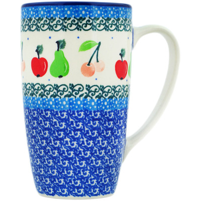 Polish Pottery Latte Mug Tooty Fruity