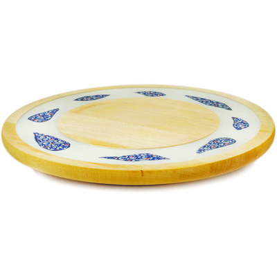 Wood Lazy Susan 12&quot; Oriental Fantasy