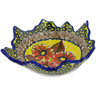 Polish Pottery Leaf Shaped Bowl 9&quot; Autumn Days UNIKAT