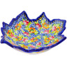 Polish Pottery Leaf Shaped Bowl 9&quot; Spring Is Coming UNIKAT
