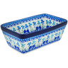Polish Pottery Loaf Pan 8&quot; Delightful Pansy