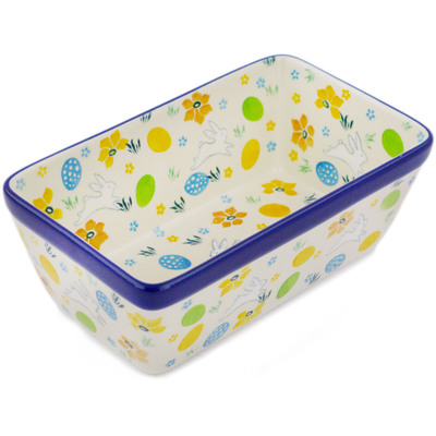Polish Pottery Loaf Pan 8&quot;
