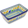 Polish Pottery Loaf Pan 8&quot; Hopping In Love