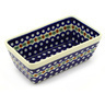Polish Pottery Loaf Pan 8&quot; Mosquito