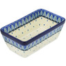 Polish Pottery Loaf Pan 8&quot; Pastel Hooter UNIKAT