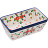 Polish Pottery Loaf Pan 8&quot; Rosy Cheeks