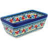 Polish Pottery Loaf Pan 8&quot; Royal Blue Monarch UNIKAT