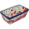 Polish Pottery Loaf Pan 8&quot; Spring Blossom Harmony UNIKAT