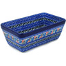 Polish Pottery Loaf Pan 8&quot; Touch Of Beauty UNIKAT