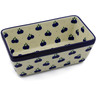 Polish Pottery Loaf Pan 8&quot; Wild Blueberry