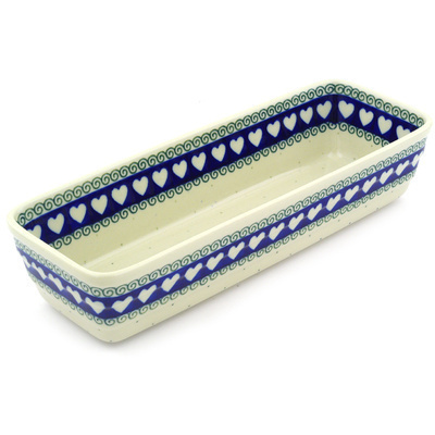 Polish Pottery Loaf Pan Light Hearted