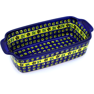 Polish Pottery Loaf Pan Stargazer Fields