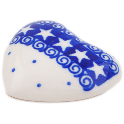 Polish Pottery Magnet 0&quot; Swirling Stars