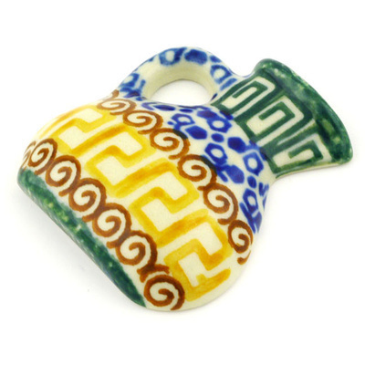 Polish Pottery Magnet 2&quot; Athens