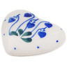 Polish Pottery Magnet 2&quot; Bleeding Heart Peacock
