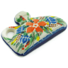 Polish Pottery Magnet 2&quot; Blue Ribbon Bouquet UNIKAT