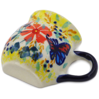 Polish Pottery Magnet 2&quot; Butterfly Summer Garden UNIKAT