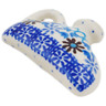 Polish Pottery Magnet 2&quot; Crocheted Granny Squares