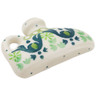 Polish Pottery Magnet 2&quot; Flourishing Green Flowers