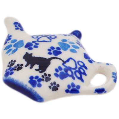 Polish Pottery Magnet 2&quot; Kitty Prints