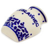 Polish Pottery Magnet 2&quot; Modern Blue