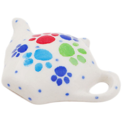 Polish Pottery Magnet 2&quot; Painting Paws
