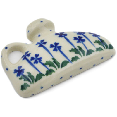 Polish Pottery Magnet 2&quot; Peacock Clover