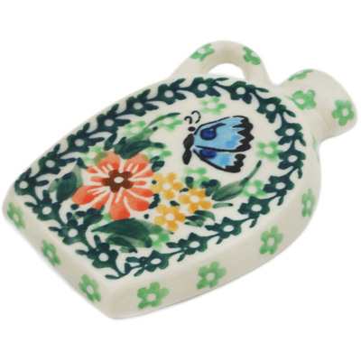 Polish Pottery Magnet 3&quot; Butterfly Love UNIKAT