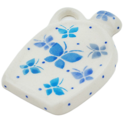Polish Pottery Magnet 3&quot; Crystal Butterfly