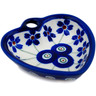 Polish Pottery Magnet 3&quot; Flowering Peacock