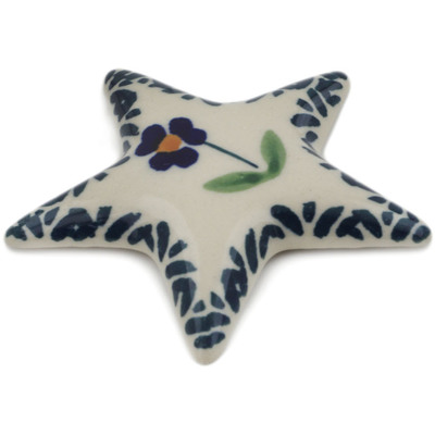 Polish Pottery Magnet 3&quot; Mariposa Lily