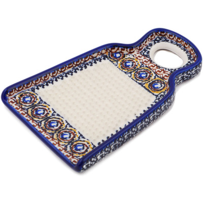 Polish Pottery Mincer 6&quot; Brown Beauty UNIKAT