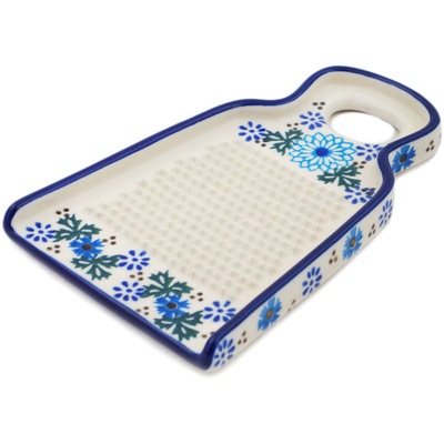 Polish Pottery Mincer 6&quot; Soft Starry Flowers UNIKAT
