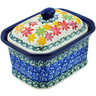 Polish Pottery Mini Cake Box 4&quot;, Salt Box, Fall Vibes