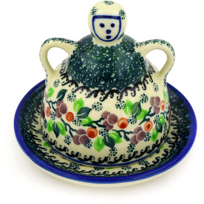 Polish Pottery Mini Cheese Lady 4&quot; Berry Garland