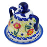 Polish Pottery Mini Cheese Lady 4&quot; Garden Tapestry