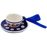 Polish Pottery Mini Cup and Saucer 3&quot; Mosquito