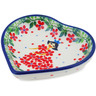Polish Pottery Mini Heart Bowl 3&quot; Princess In A Red Dress