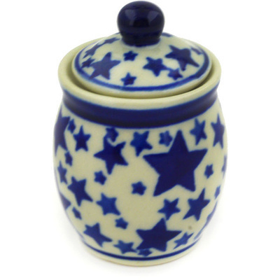 Polish Pottery Mini Jar 2&quot; Starlight