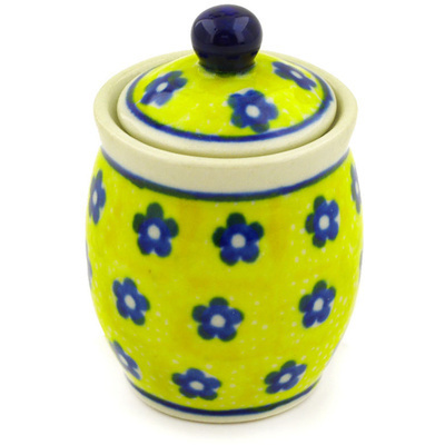 Polish Pottery Mini Jar 2&quot; Sunshine