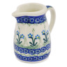 Polish Pottery Mini Jug 2" Blue Daisy Circle
