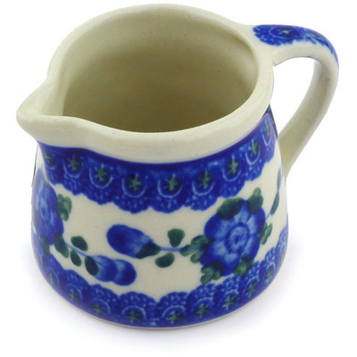 Polish Pottery Mini Jug 2&quot; Blue Poppies