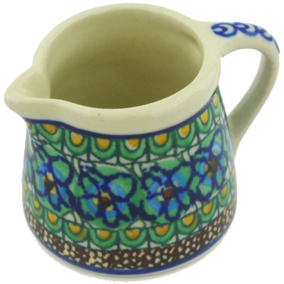 Polish Pottery Mini Jug 2&quot; Mardi Gras UNIKAT