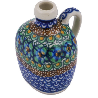 Polish Pottery Mini Jug 2&quot; Mardi Gras UNIKAT