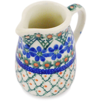 Polish Pottery Mini Jug 2&quot; Primrose Trellis